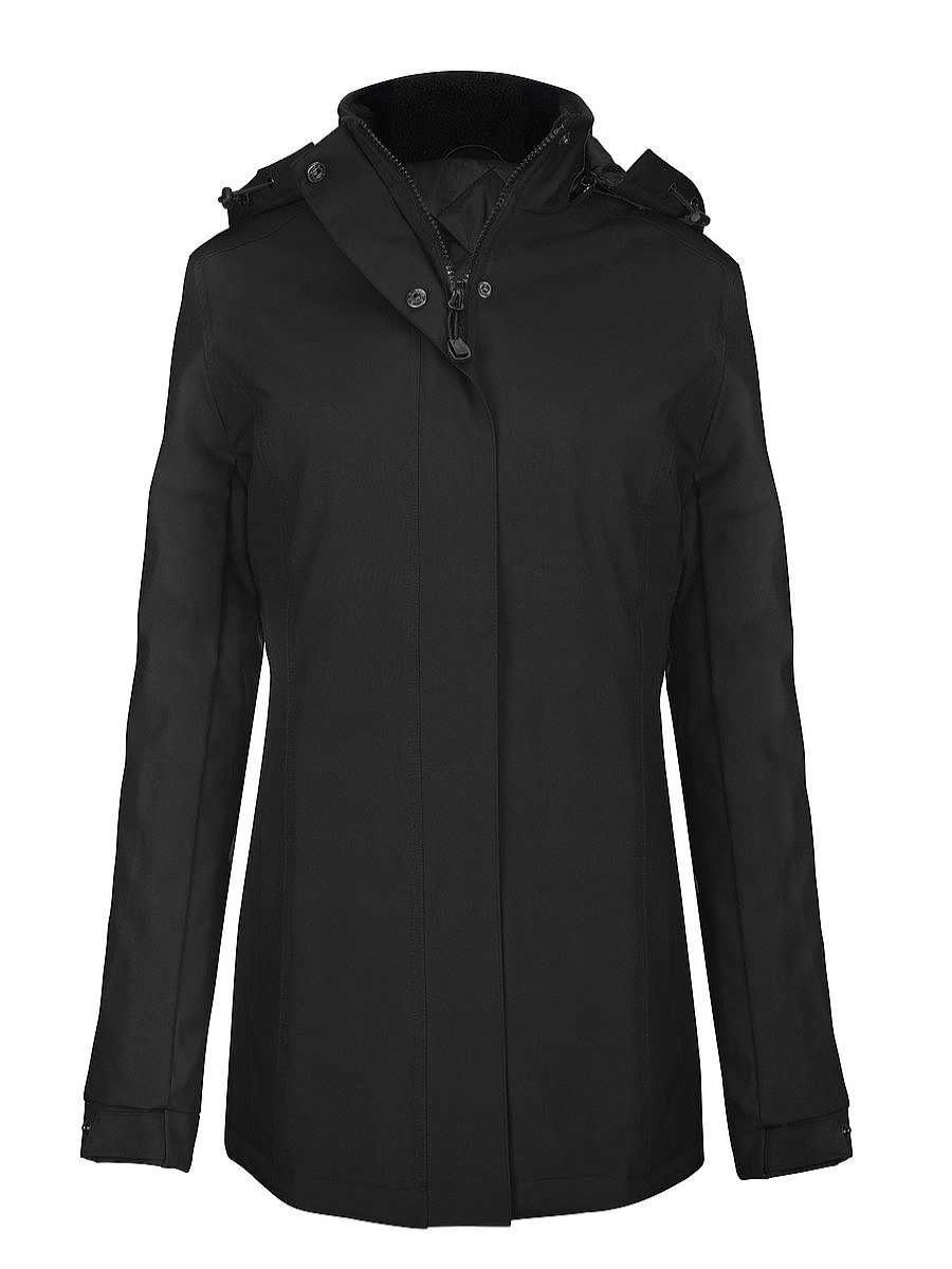 Vetements Kariban | Parka Femme Doublure Matelassee A Personnaliser Black