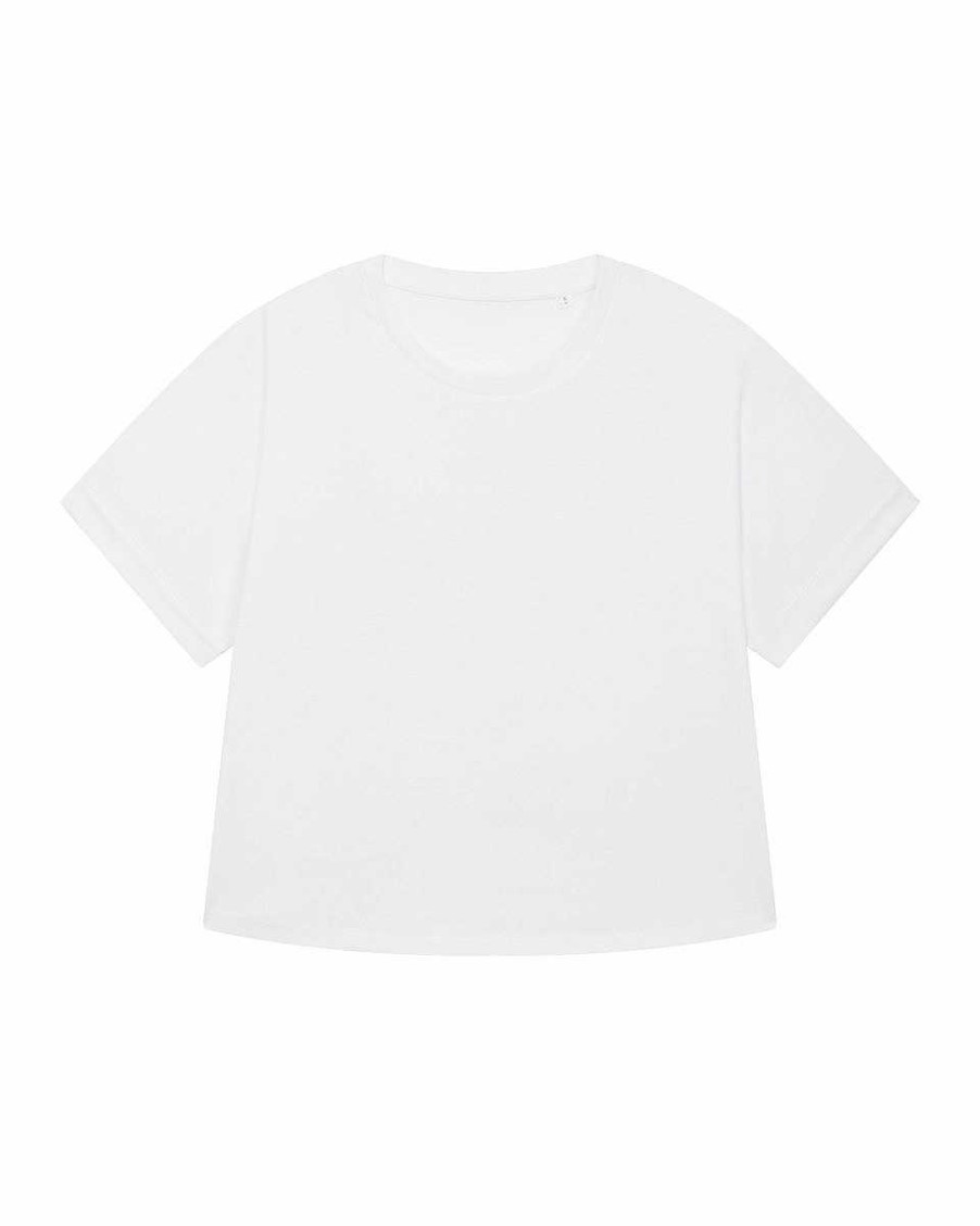 Vetements Stanley / Stella | Tee Shirt Personnalise Femme Manches Larges - Collider White