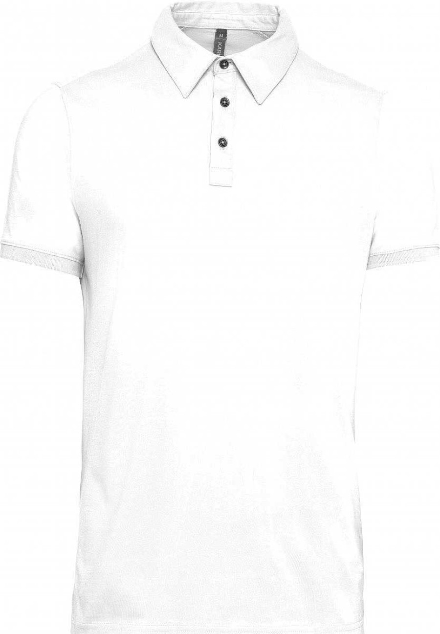 Vetements Kariban | Polo Homme Jersey A Personnaliser White