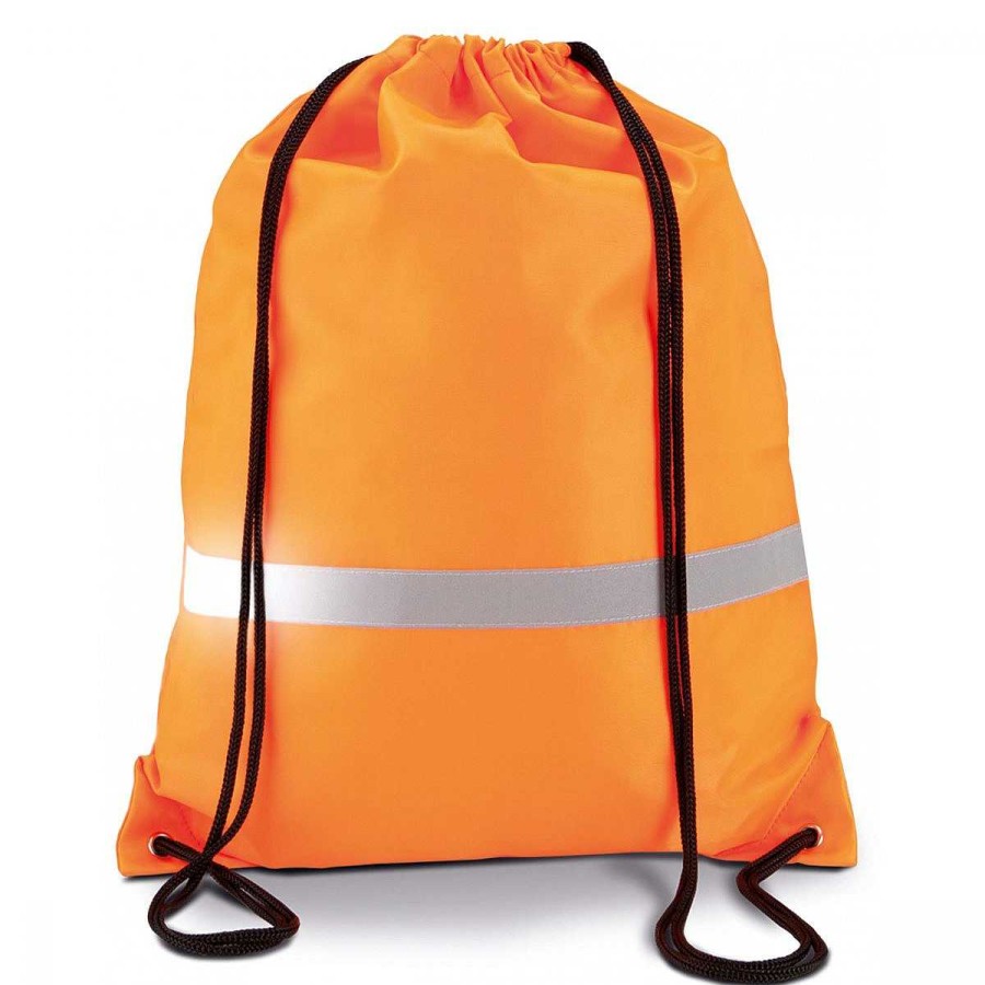 Sport Kimood | Sac A Dos Fluo Haute Visibilite Fluorescent Orange