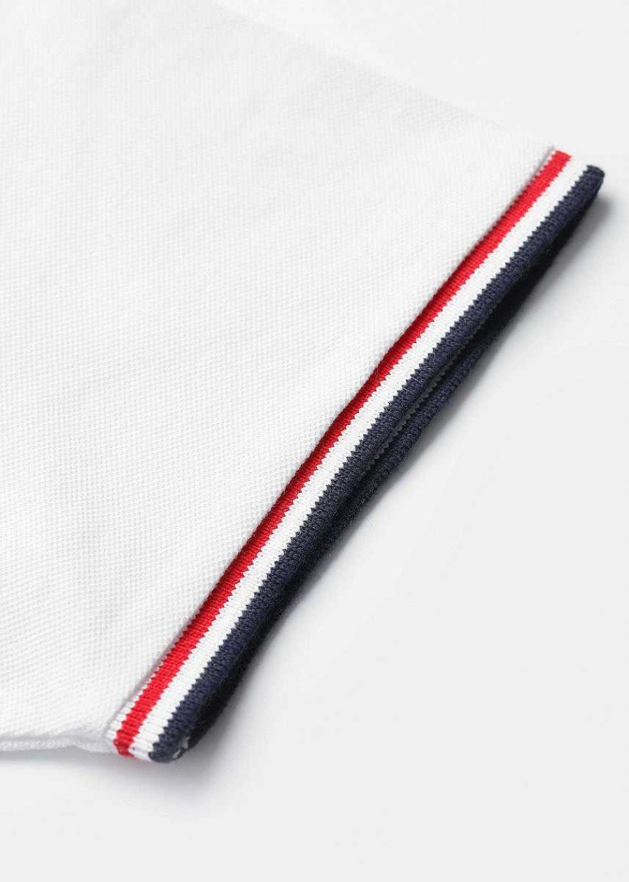 Vetements Sol's | Polo Tricolore A Personnaliser Blanc