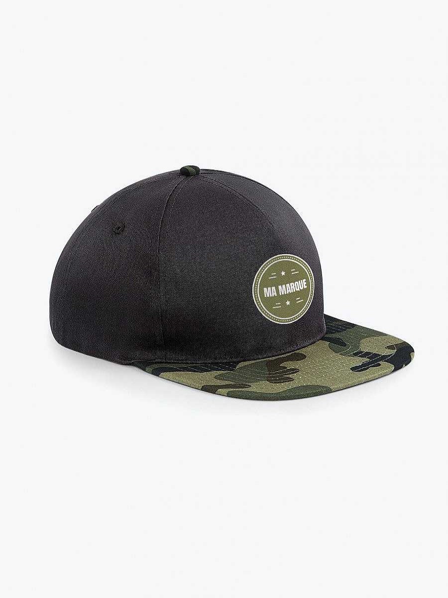 Accessories Beechfield | Casquette Snapback Camo A Personnaliser Jungle Camo / Black