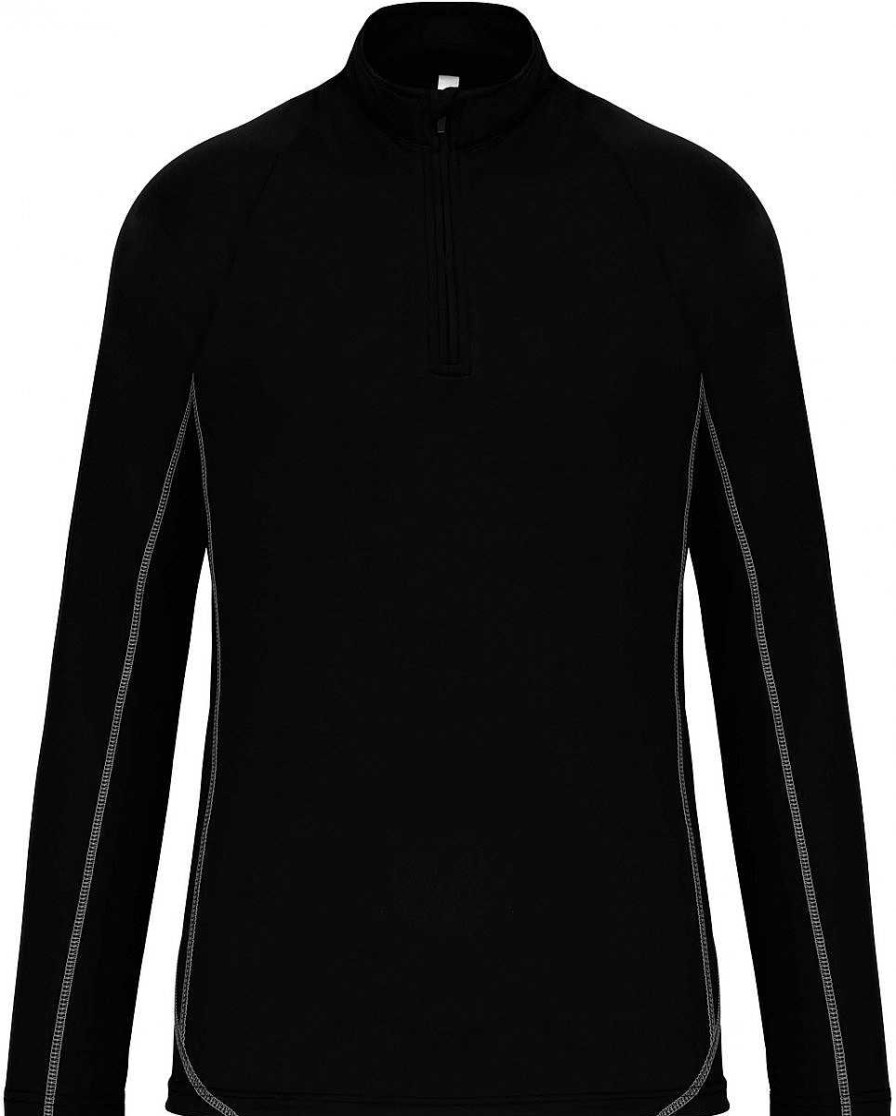 Sport ProAct | Sweat Running 1/4 Zip Homme Personnalisable Black