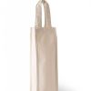 Accessories Kimood | Sac Porte Bouteille En Coton A Personnaliser Natural