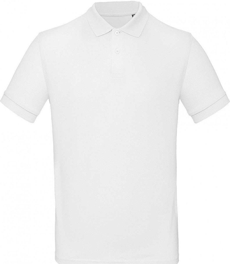 Vetements B&C | Polo Bio Homme A Personnaliser White