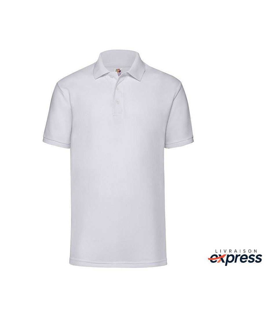 Vetements Mister Tee | Polo Homme Personnalise - Livraison Express Blanc