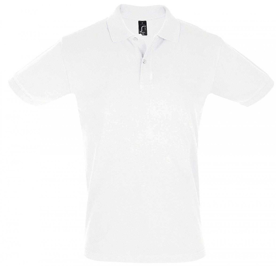 Vetements Sol's | Polo Homme Personnalise - Perfect Blanc