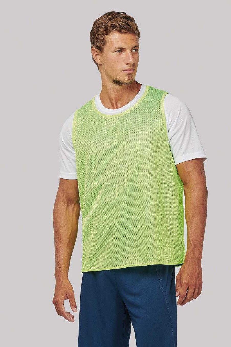 Sport ProAct | Chasuble Reversible A Personnaliser Fluorescent Yellow / Sporty Royal Blue