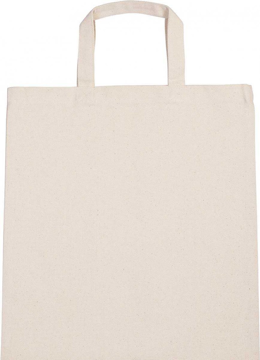 Accessories Kimood | Sac Shopping A Anses Courtes En Coton A Personnaliser