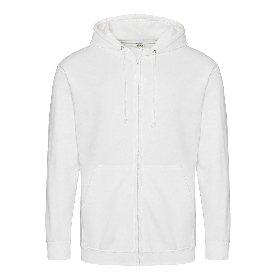 Vetements AWDis | Zoodie - Sweat A Capuche Zippe Mixte A Personnaliser Arctic White