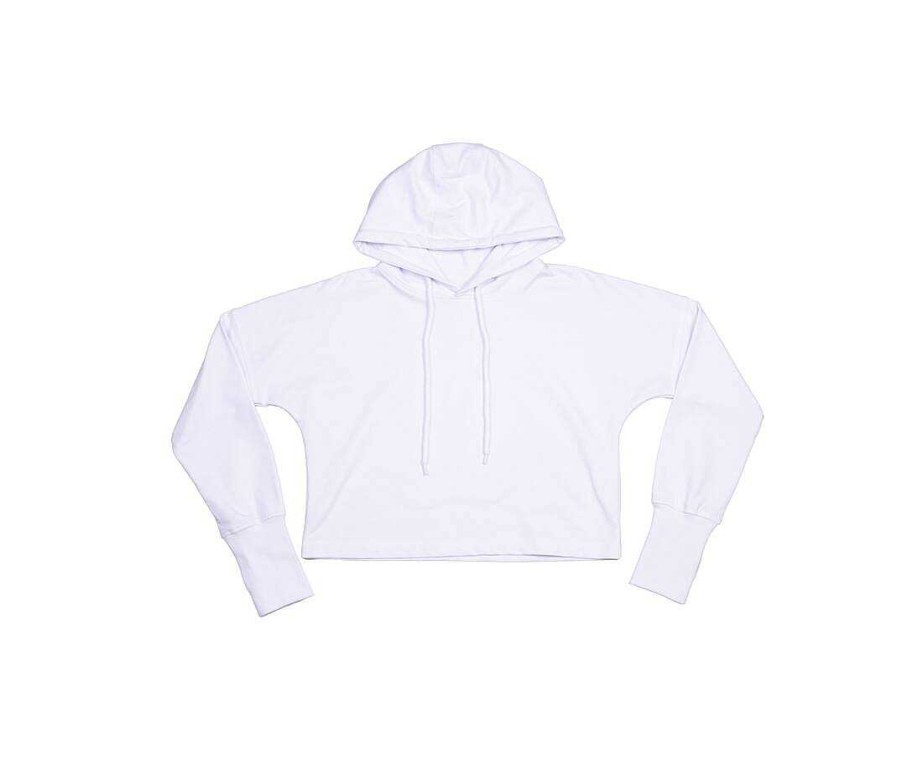 Vetements Mantis | Sweat A Capuche Court - Cropped Hoodie Blanc