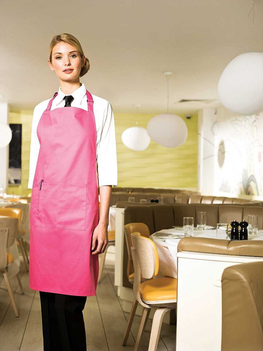 Accessories Premier | Colour Apron With Pocket Tablier "Couleurs" Avec Poche White