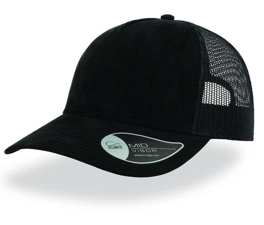 Accessories Atlantis | Casquette Trucker Effet Daim A Personnaliser Black