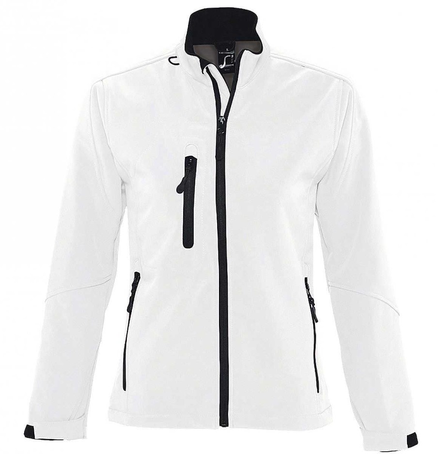 Vetements Sol's | Veste Softshell Femme Personnalisable - 3 Couches - Roxy Blanc