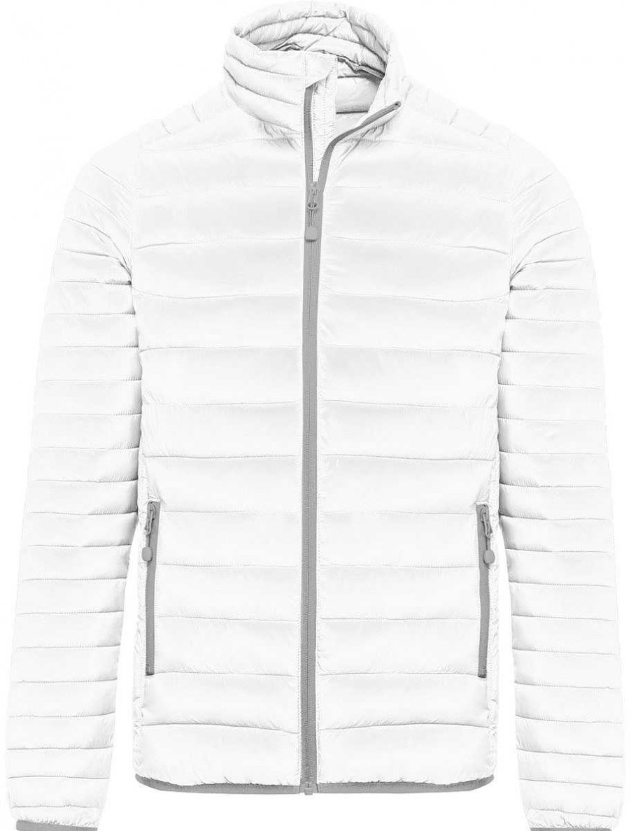 Vetements Kariban | Doudoune Homme Sans Capuche A Personnaliser White