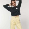 Vetements Stanley / Stella | Pull Crop Top Personnalise En Coton Bio - Cropster White