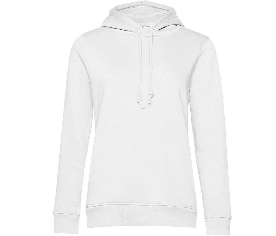 Vetements B&C | Sweat Capuche Femme En Coton Bio A Personnaliser White