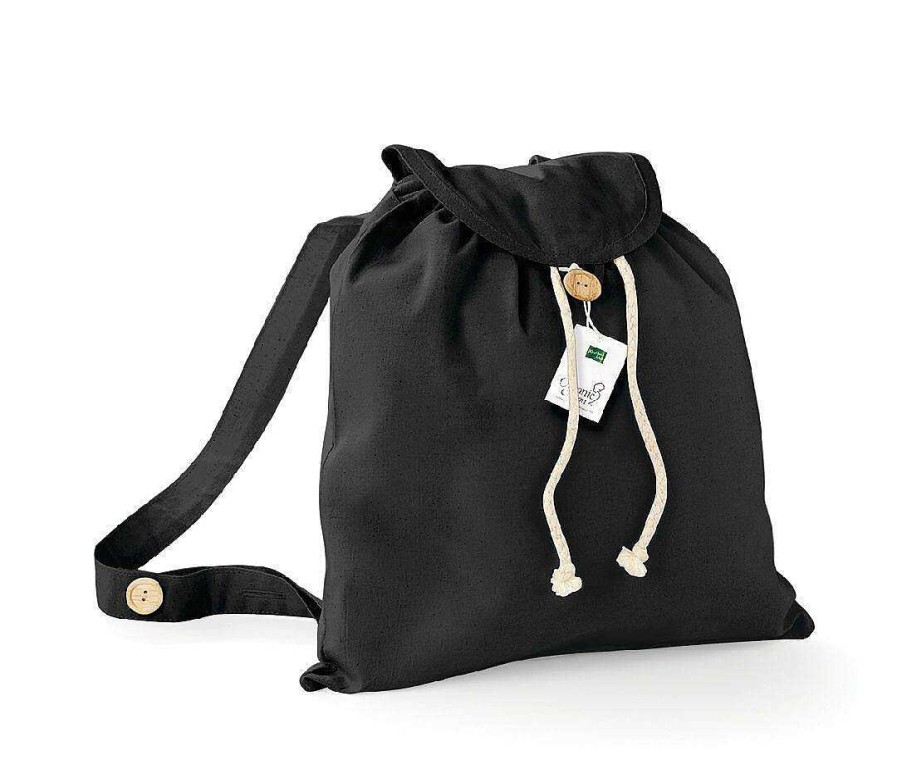 Accessories Westford Mill | Sac A Dos Personnalisable En Coton Bio Black