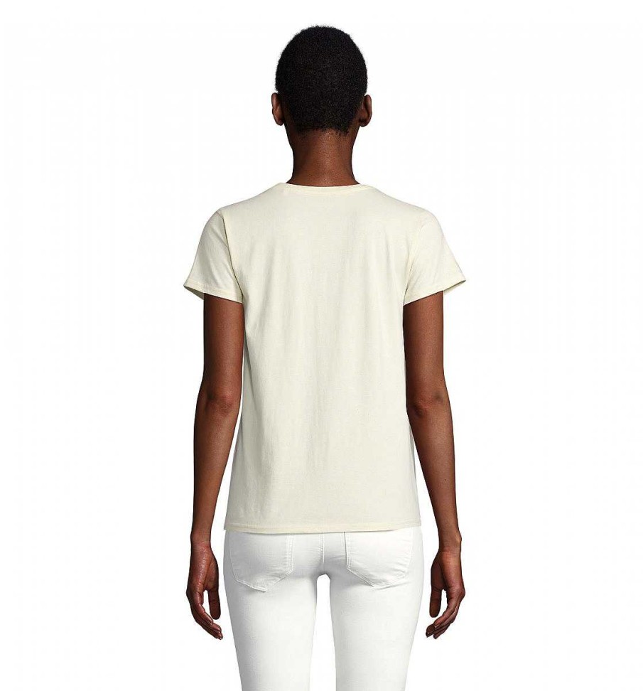 Vetements Sol's | T-Shirt Femme En Coton Bio A Personnaliser Blanc