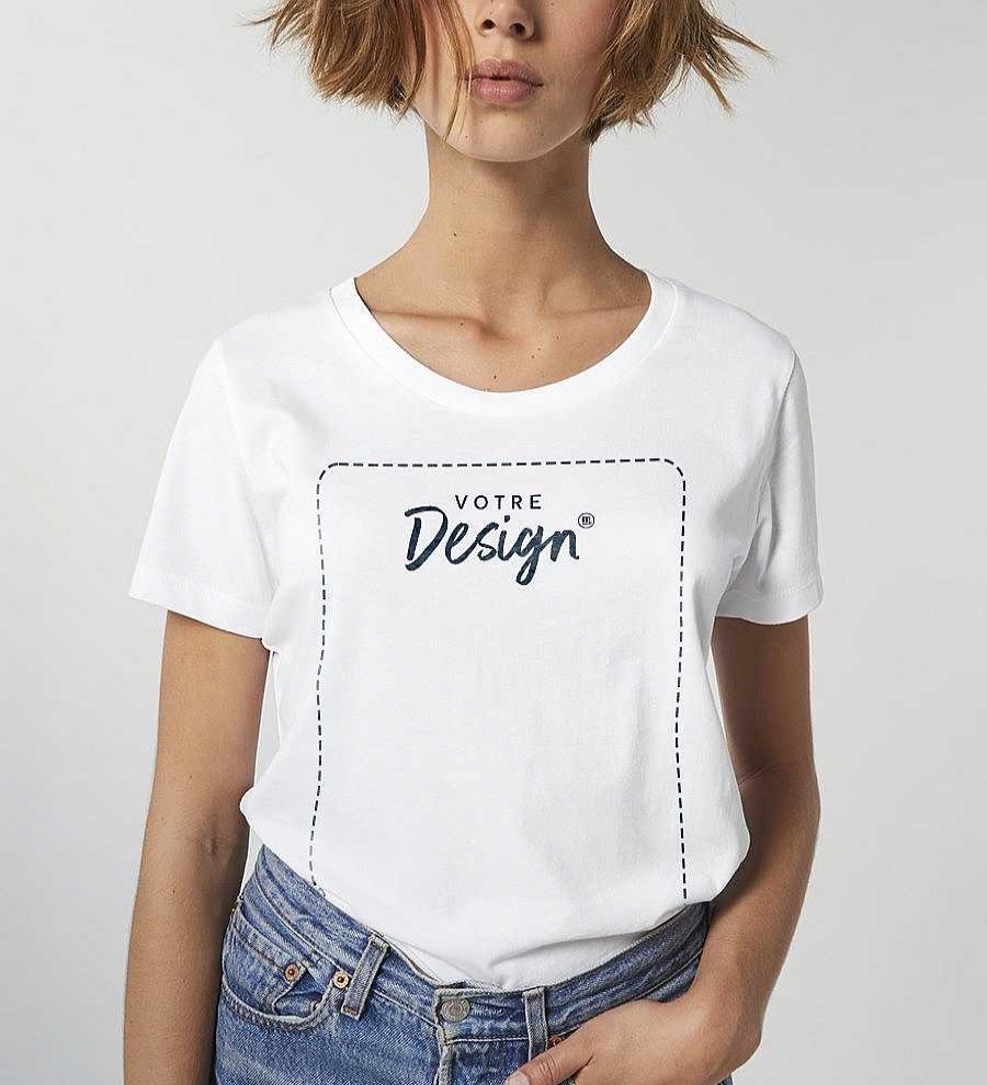 Vetements Stanley / Stella | Tee Shirt Coton Bio Femme Personnalise - Stella Expresser White