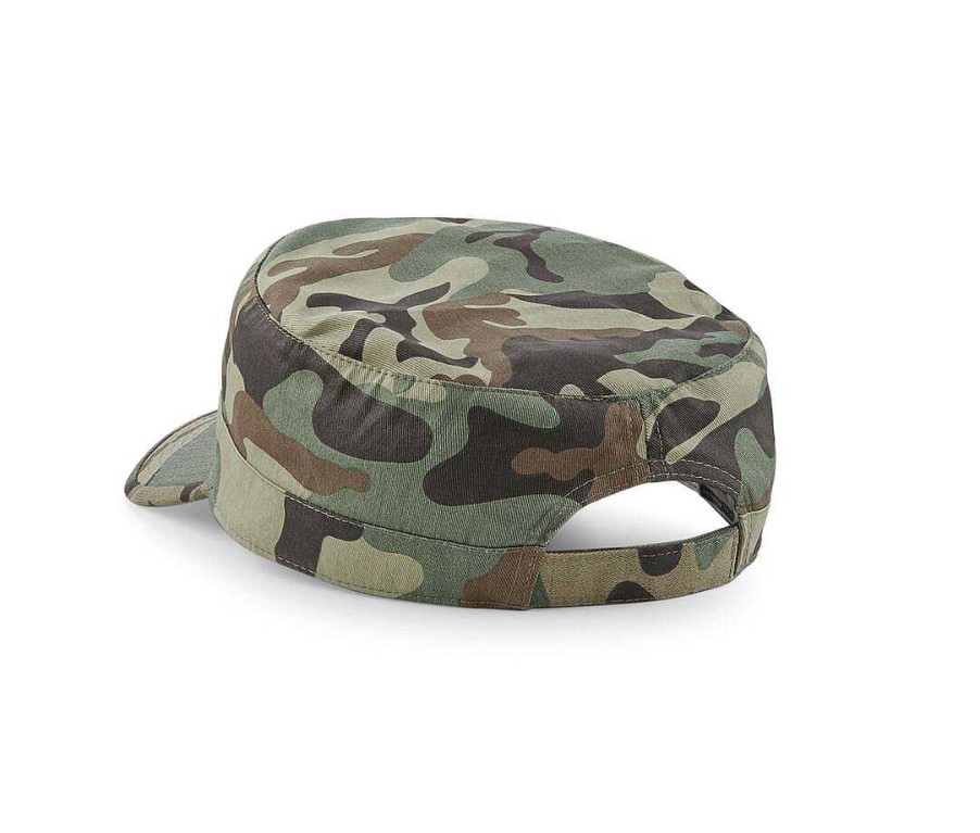 Accessories Beechfield | Casquette Cubaine Camo A Personnaliser Jungle