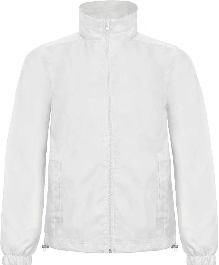 Vetements B&C | Coupe-Vent Double A Personnaliser White