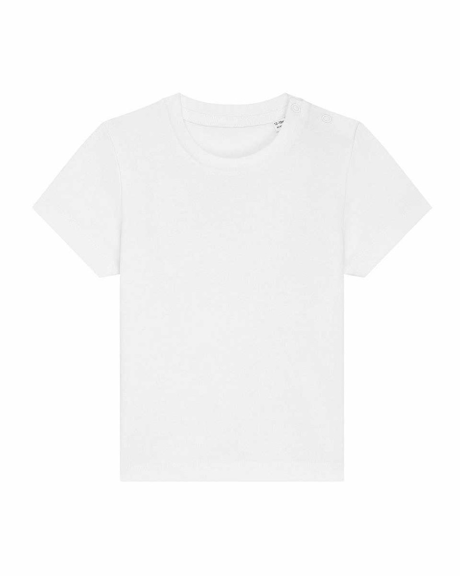 Vetements Stanley / Stella | Tee Shirt Bebe Coton Bio Personnalise - Baby Creator White