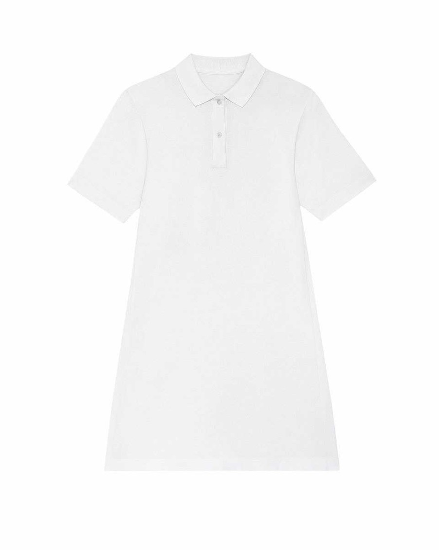 Vetements Stanley / Stella | Robe Polo En Coton Bio A Personnaliser - Paiger White