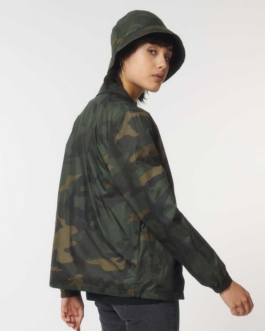 Vetements Stanley / Stella | Veste Camouflage Recyclee A Personnaliser - Coacher Aop