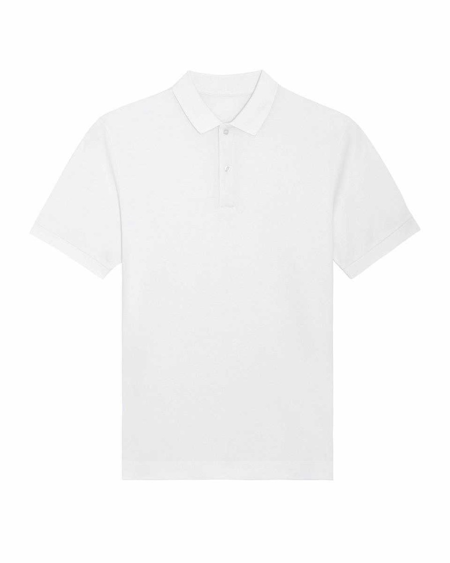 Vetements Stanley / Stella | Polo Unisexe En Coton Bio A Personnaliser - Prepster White