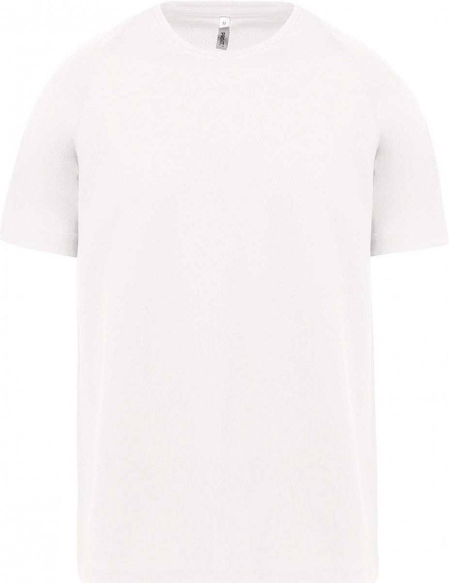 Vetements ProAct | T-Shirt De Sport Personnalise Pour Enfant White