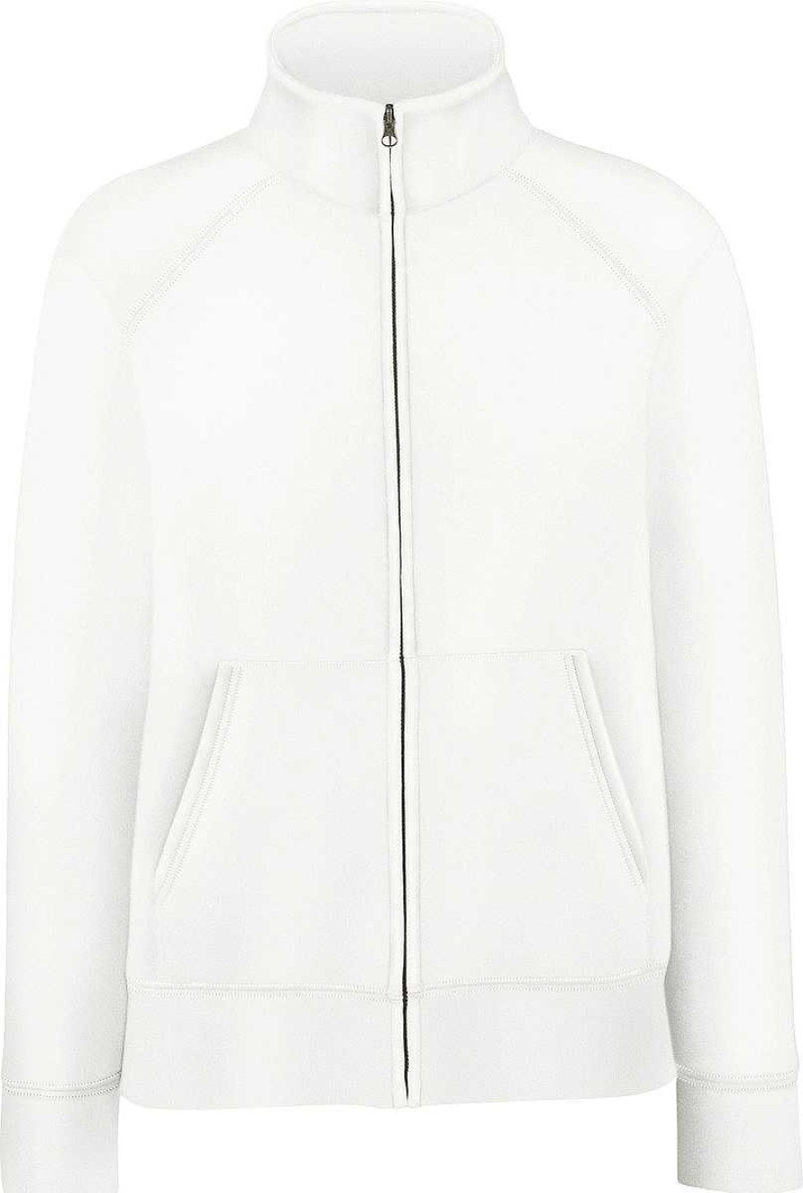 Vetements Fruit of the Loom | Veste Femme Molletonnee Zippee A Personnaliser White