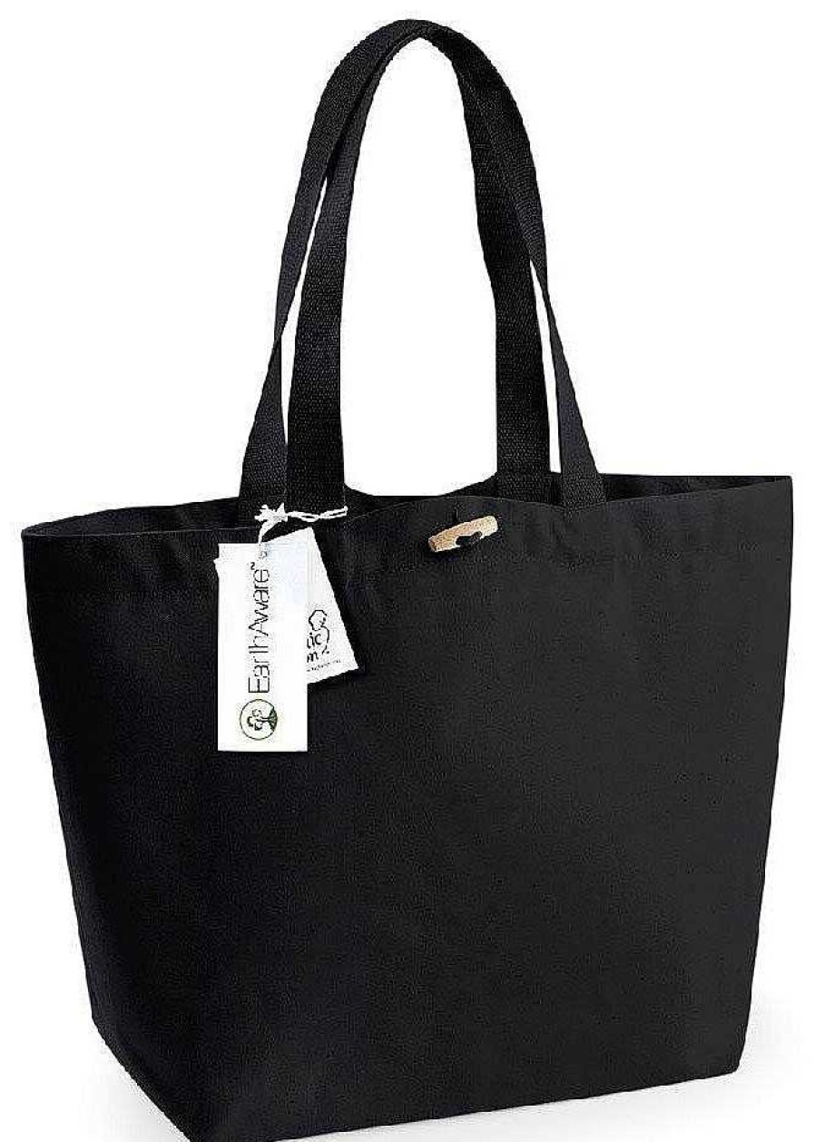 Accessories Westford Mill | Sac Personnalise En Coton Bio Black