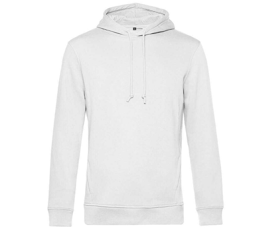 Vetements B&C | Sweat A Capuche Bio Homme Personnalisable White