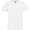 Vetements Sol's | Tee Shirt Homme Col V Personnalise Epais Blanc