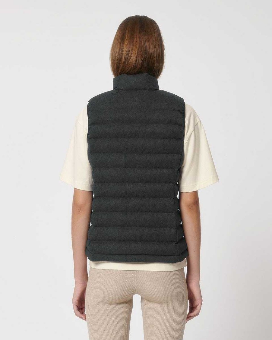 Vetements Stanley / Stella | Bodywarmer Personnalise - Stella Climber Wool-Like Deep Metal Heather Grey