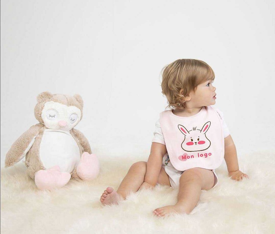 Accessories Larkwood | Bavoir Bebe A Personnaliser White