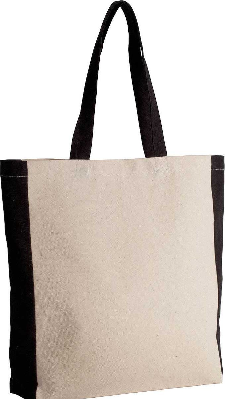 Accessories Kimood | Sac Cabas Bicolore A Personnaliser Natural / Black