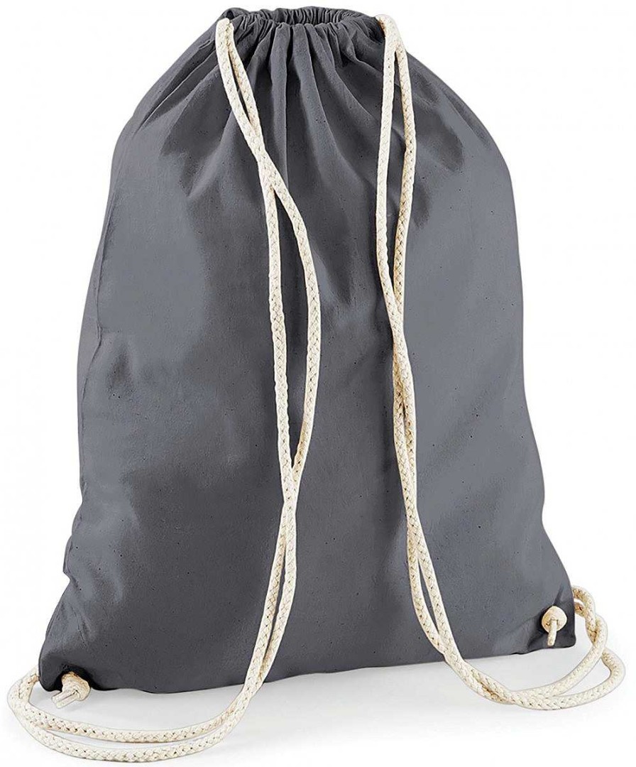 Accessories Westford Mill | Sac A Dos Avec Cordelettes En Coton A Personnaliser Bottle Green