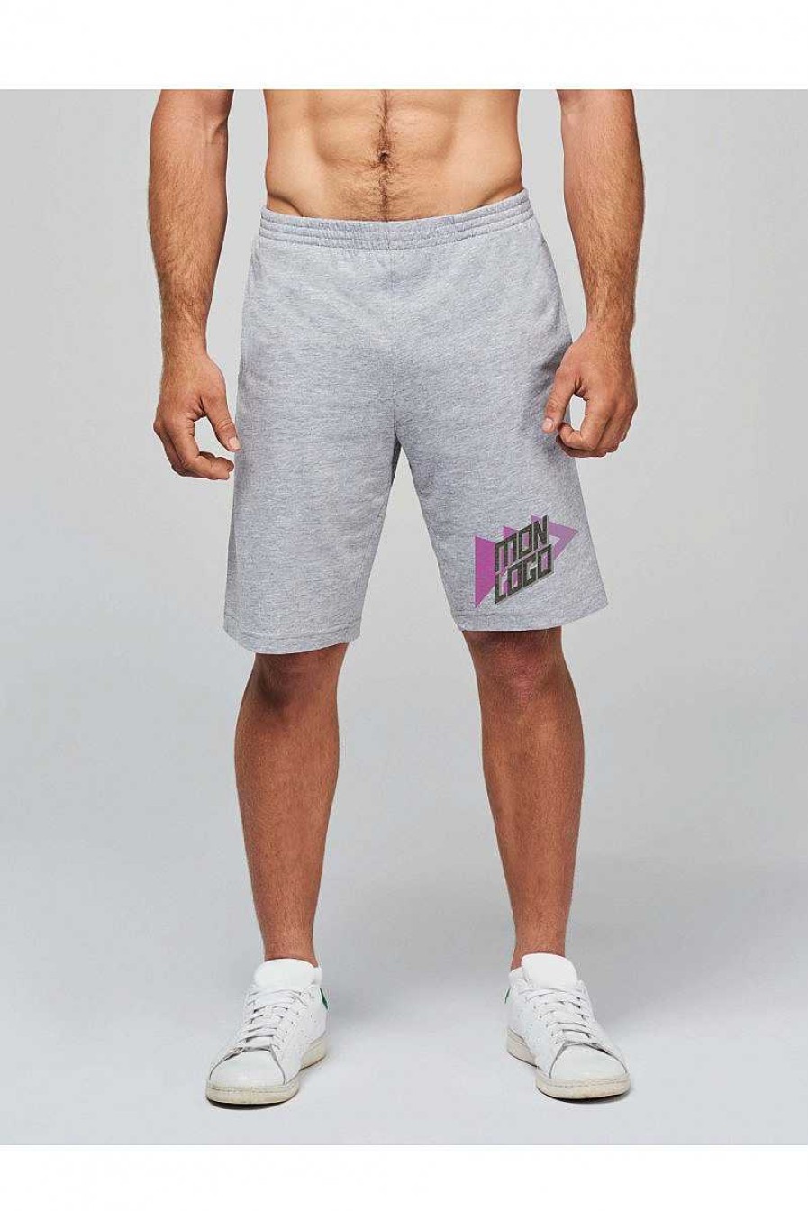 Sport ProAct | Short Jogging Pour Homme A Personnaliser White