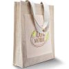 Accessories Kimood | Sac Shopping Toile De Jute A Personnaliser Lime Green