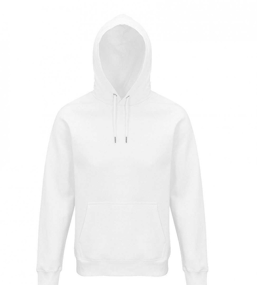 Vetements Sol's | Sweat Capuche Personnalise Coton Bio Blanc