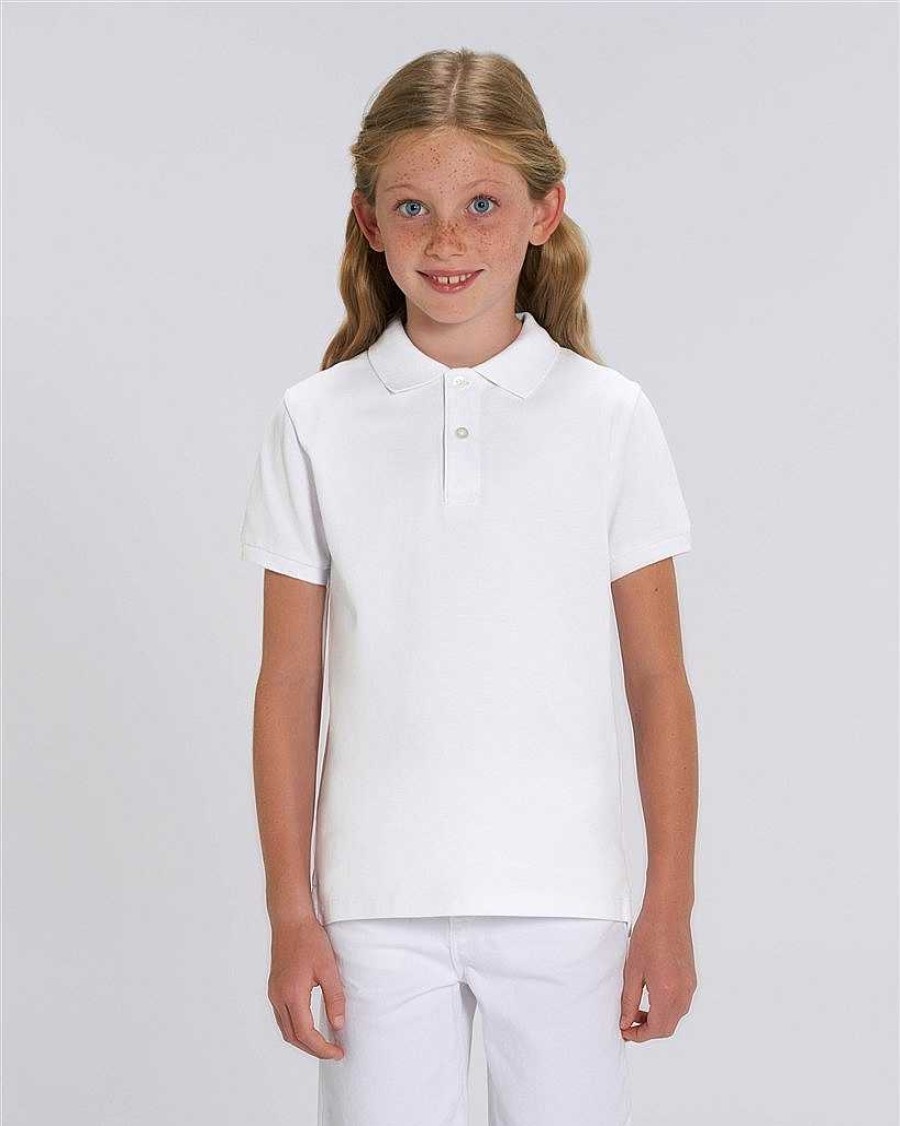 Vetements Stanley / Stella | Polo Enfant A Personnaliser En Coton Bio - Mini Sprinter White