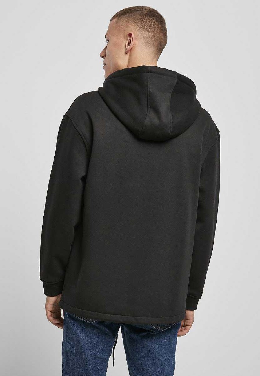 Vetements Build Your Brand | Sweat Personnalise A Capuche Et Col Zippe Black