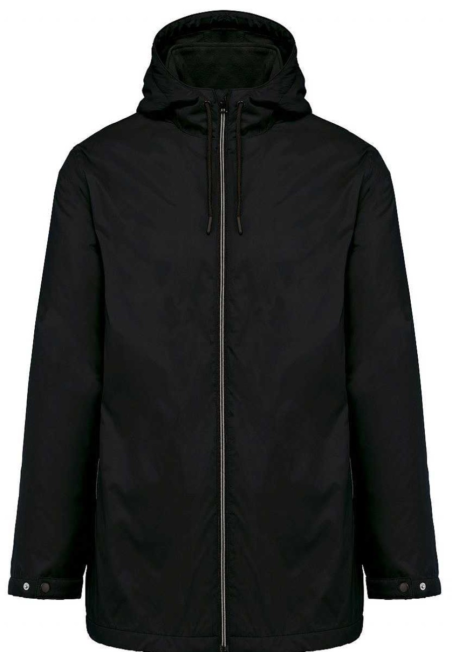 Vetements Kariban | Parka Personnalisee Doublee Polaire Black