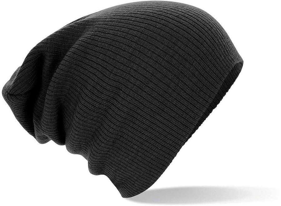 Accessories Beechfield | Slouch Beanie Bonnet Beanie Black