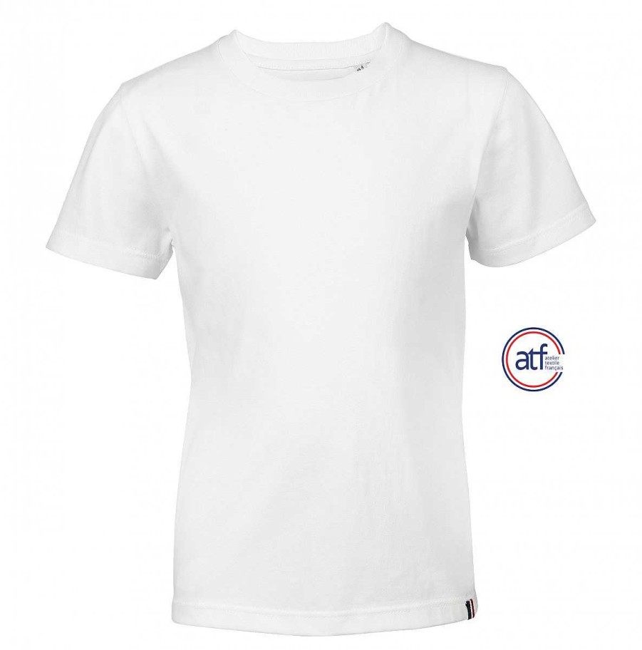 Vetements ATF | T-Shirt Enfant Fabrique En France Blanc