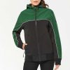 Vetements WK. Designed To Work | Veste Softshell Personnalisee Bicolore Black / Green