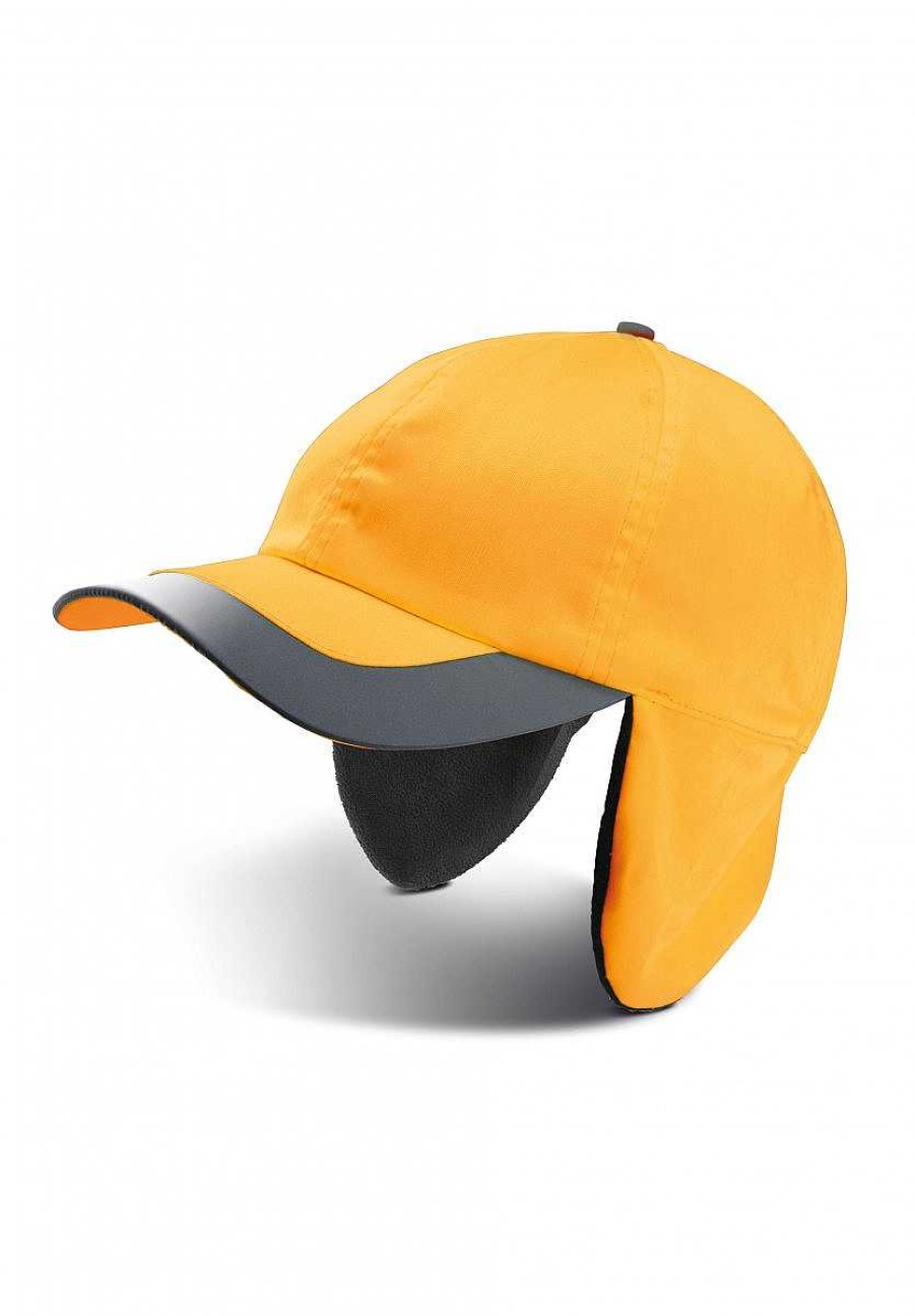 Accessories K-up | Casquette Hiver Fluorescente - 6 Panneaux Fluorescent Orange