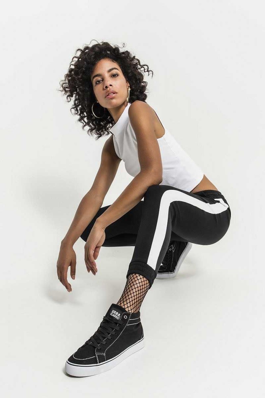 Sport Build Your Brand | Pantalon Jogging Femme Personnalisable - Bande Contrastee